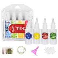 4 Colors DIY Fabric Tie Dye Set Multicolor Tie-Dye Pigment Clothes Suit Coloring Tie Dye Powder Paint Pigment