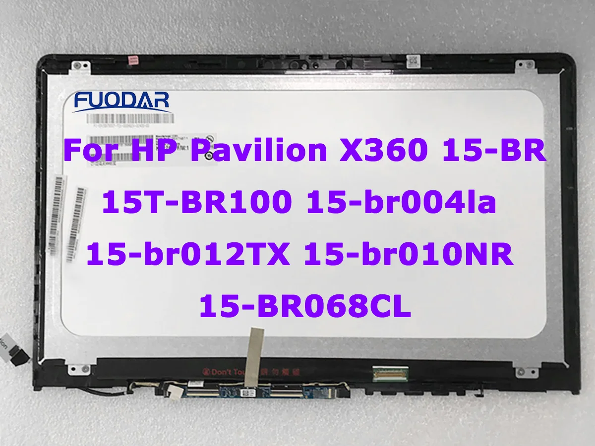 

15.6 Laptop LCD Screen Touch Digitizer Assembly For HP Pavilion X360 15-BR 15T-BR100 15-br004la 15-br012TX 15-br010NR 15-BR068CL