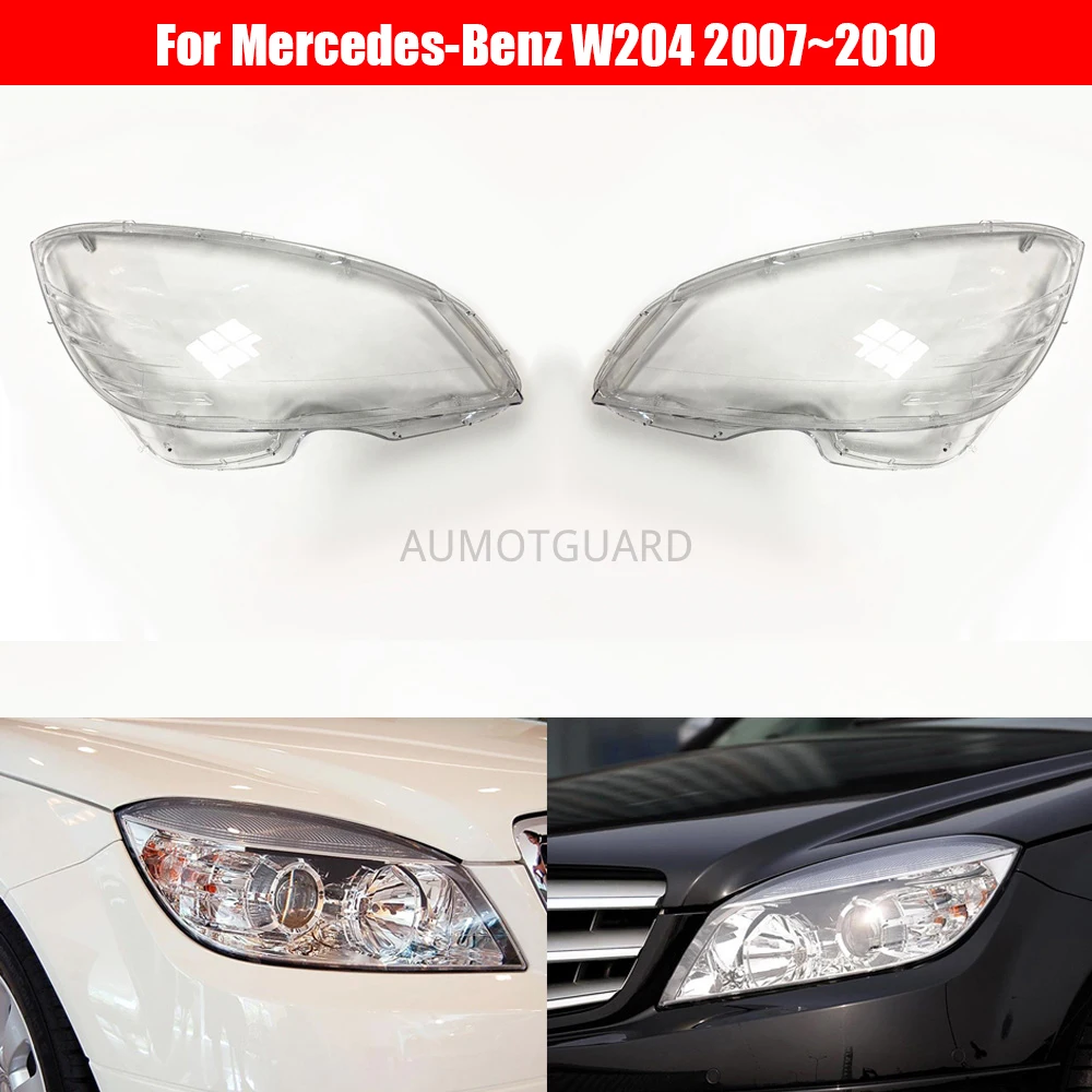 

Рассеиватель фары для Mercedes-Benz W204 C180 C200 C220 C280 C300 2007 ~ 2010 головной светильник крышка Замена передних автомобильных светильник Авто оболочки