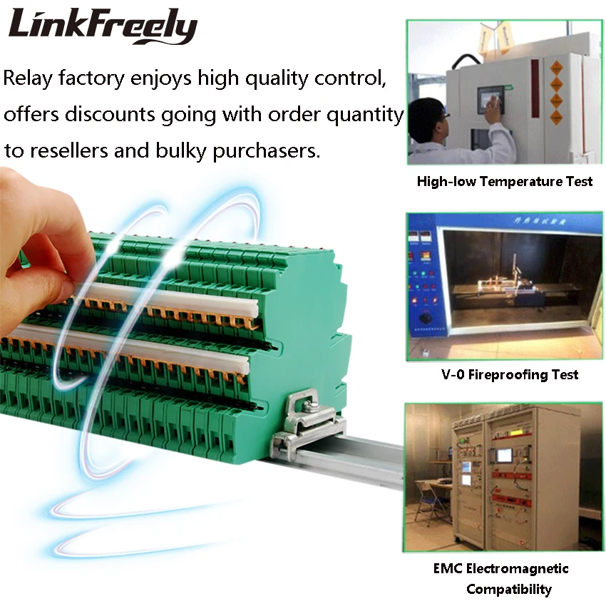 Imagem -06 - Módulo de Relé de Estado Sólido 10 Peças 5a Interface Plc Entrada dc Ac: 3v 5v 12v 24v Vdc Ssr Placa de Controle com Trilho Din
