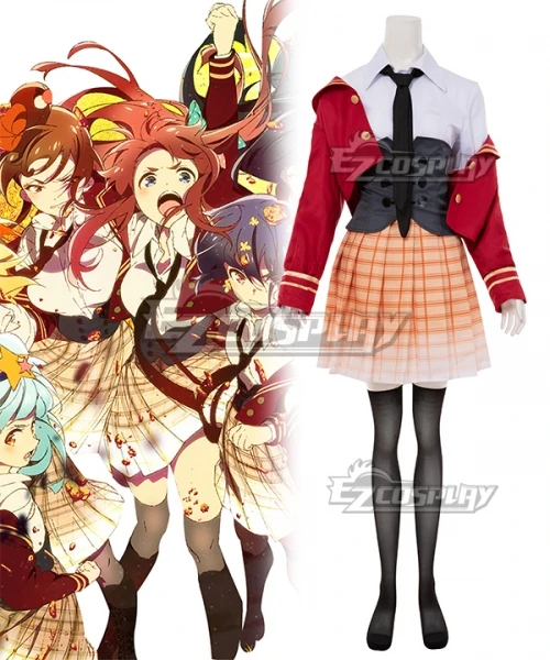 Zombieland Saga Season 2 Konno Junko Minamoto Sakura Nikaidou Saki Hoshikawa Lily Mizuno Ai Yuugiri Dress Cosplay Costume E001