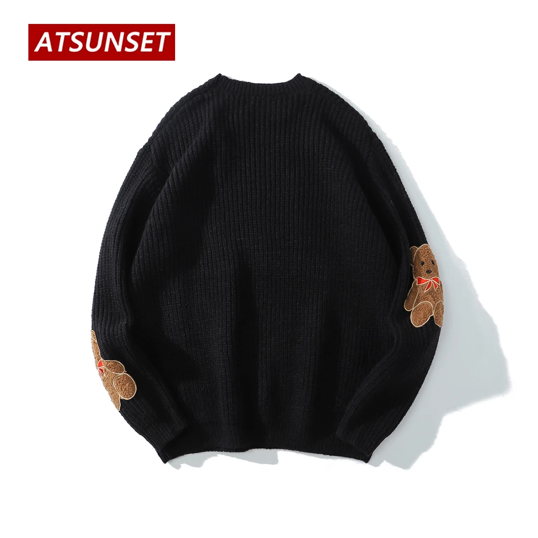 ATSUNSET Cute Bear Knitting Wool Autumn And Winter Harajuku Japan And South Korea Cute Pullover Daily Streetwear Top