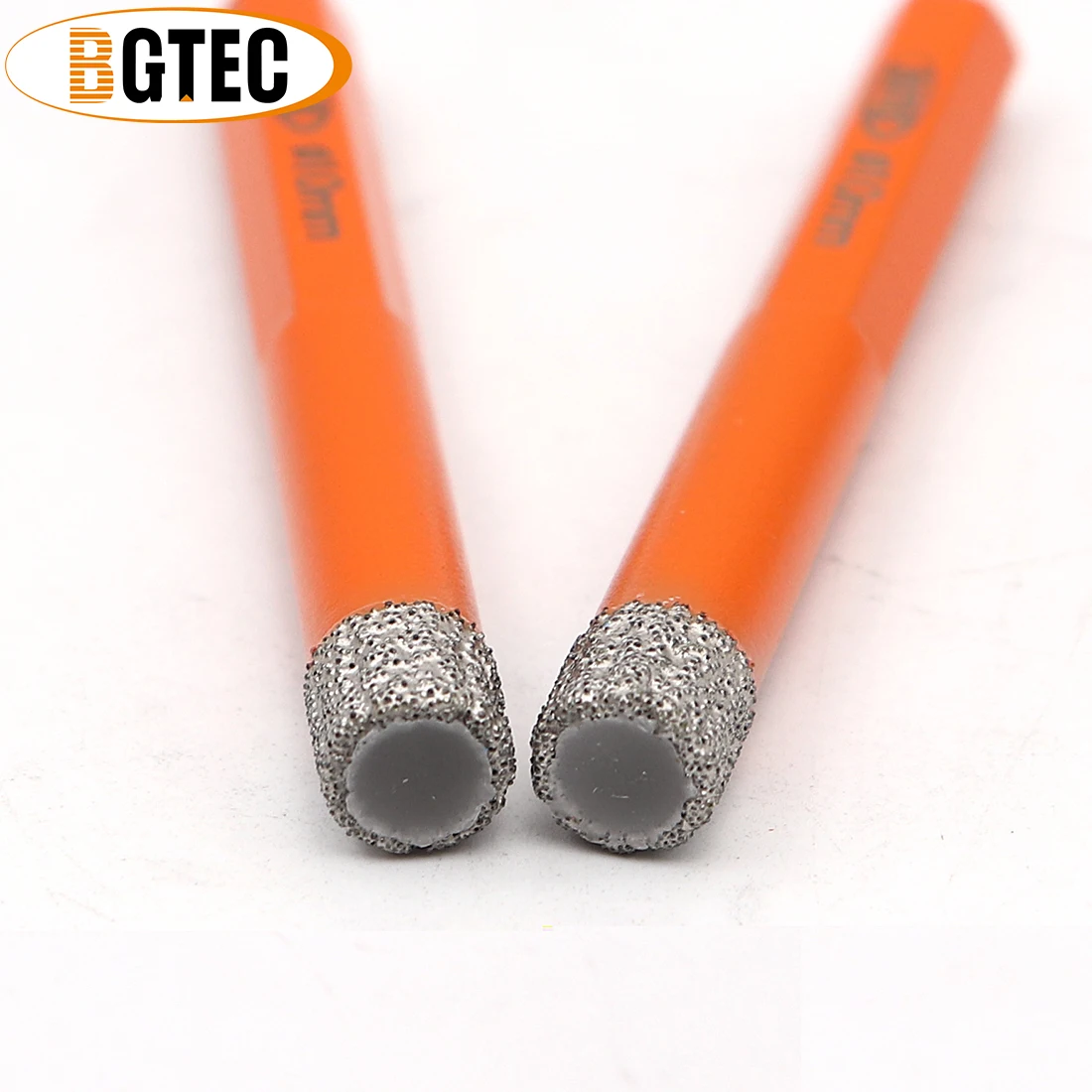 BGTEC 5pcs Hex shank 10 millimetri di Vuoto Brasato perforazione A Secco punte da trapano punta di diamante core punte per ceramie piastrelle granito