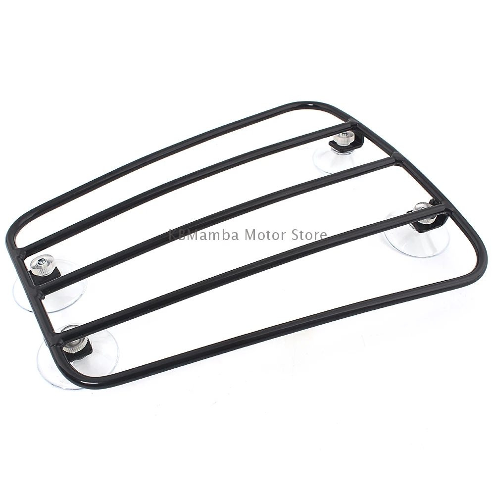 Motorcycle Fuel Tank Luggage Rack With Suction Cups Tank Rack Aero Parcel Rack Universal For Triumph Bonneville Harley Honda