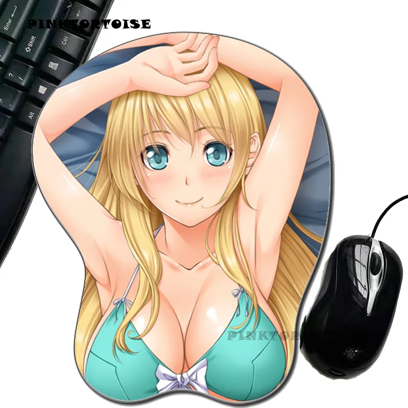 

PINKTORTOISE anime Atago heavy cruiser Silicon 3D chest Mouse Pad Ergonomic Mouse Pad Gaming Mouse Pad