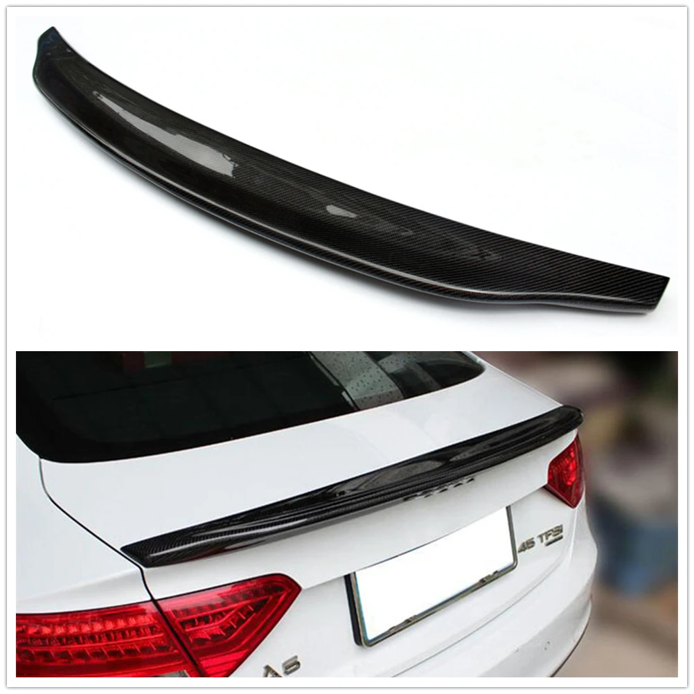 

For Audi S5 RS5 2 Door Coupe 2009-2016 Cat Style Rear Spoiler Wing Carbon Fiber Car Tailgate Lid Trim Decklid Splitter Trunk Lip