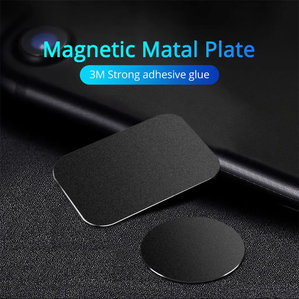 Ultra-thin 5pcs Magnetic Metal Plate Car Phone Holder Disk iron Sheet Sticker Strong Magnet For Phone Holder Stand Mount