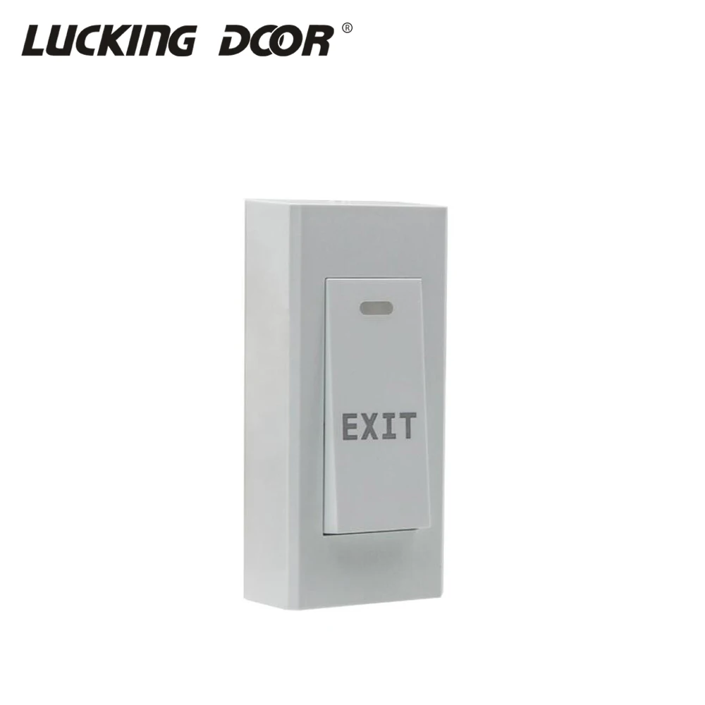 

Narrow Exit Button NO/NC/COM Wall Mount Exit Button Push Door Release Exit Button Switch For Access Control System