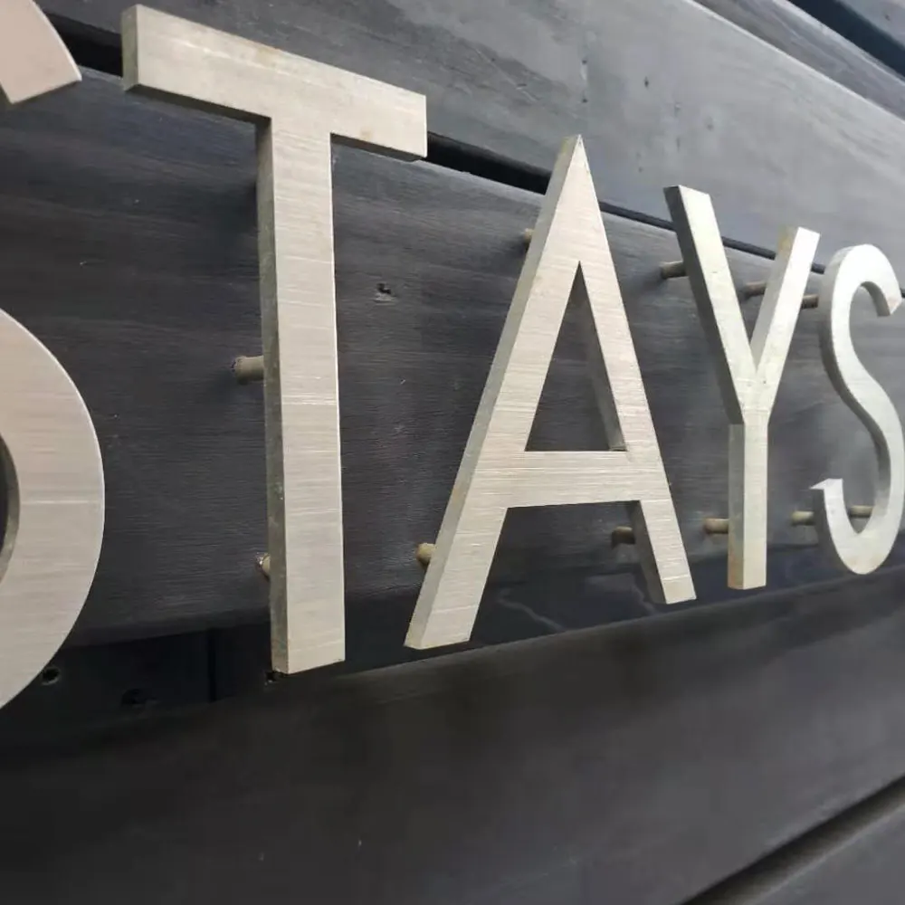 Groothandel Goedkope Aangepaste 3D Rvs Solid Cut Brief Teken Laser Cut Brief Stand Uit De Muur