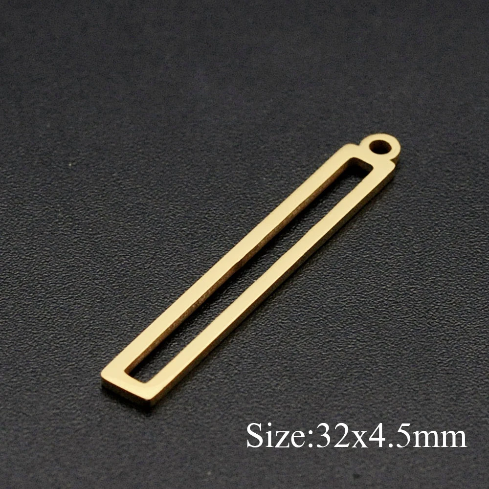 10pcs/lot 316 Stainless Steel Different Geometric DIY Earring Connectors Findings Charm Pendant Wholesale  OEM Order Accepted