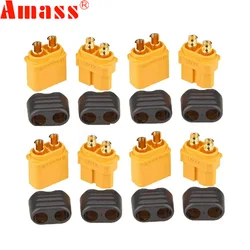 10pcs Amass XT60 XT60H Plug Connector With Sheath Housing Male & Female (5 Pair) For RC Quadcopter FPV Racing Drone Lipo Battery