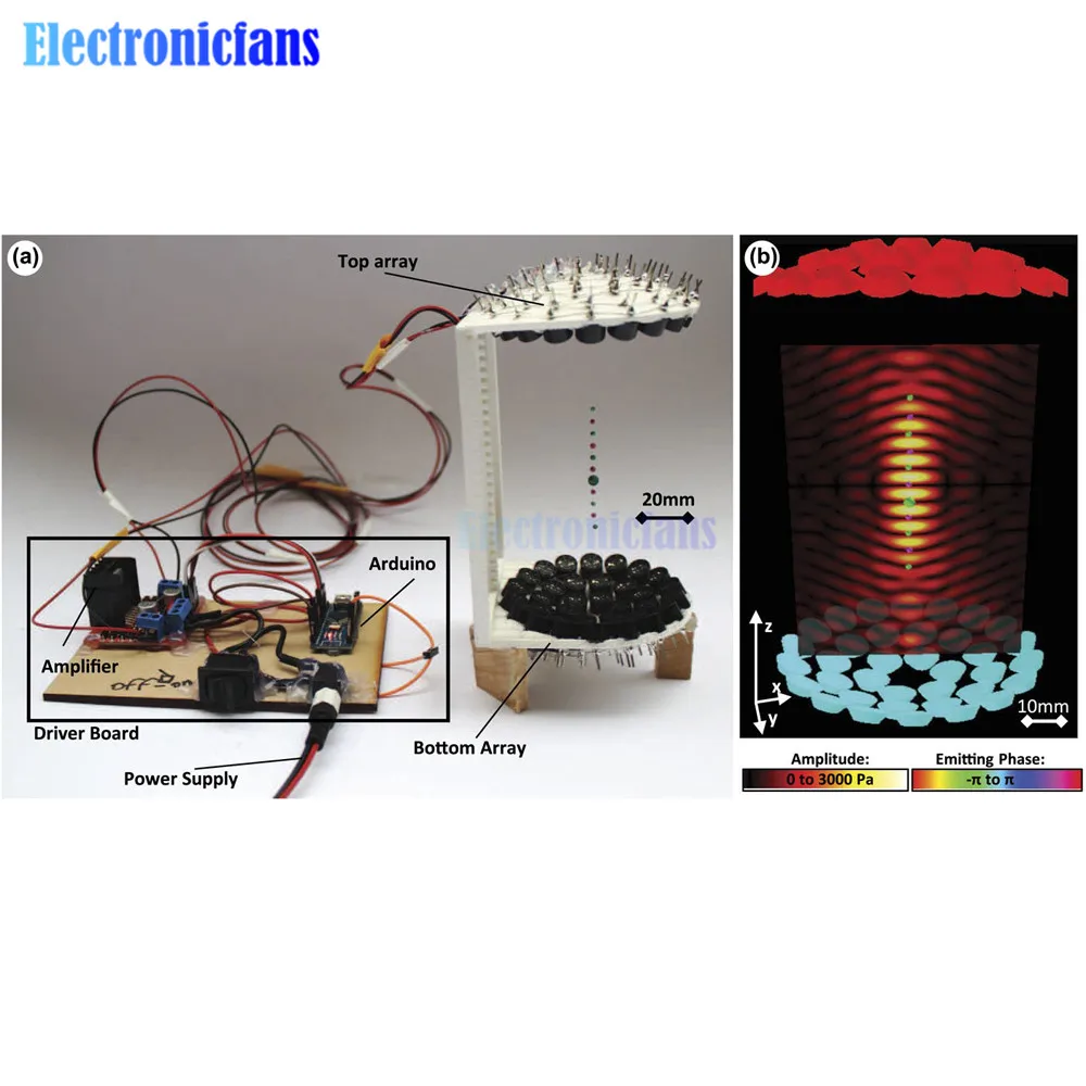 Ultradźwiękowy czujnik akustyczny Levitator zawieszenie ultradźwiękowe zawieszenie DIY nauka zestaw do Arduino