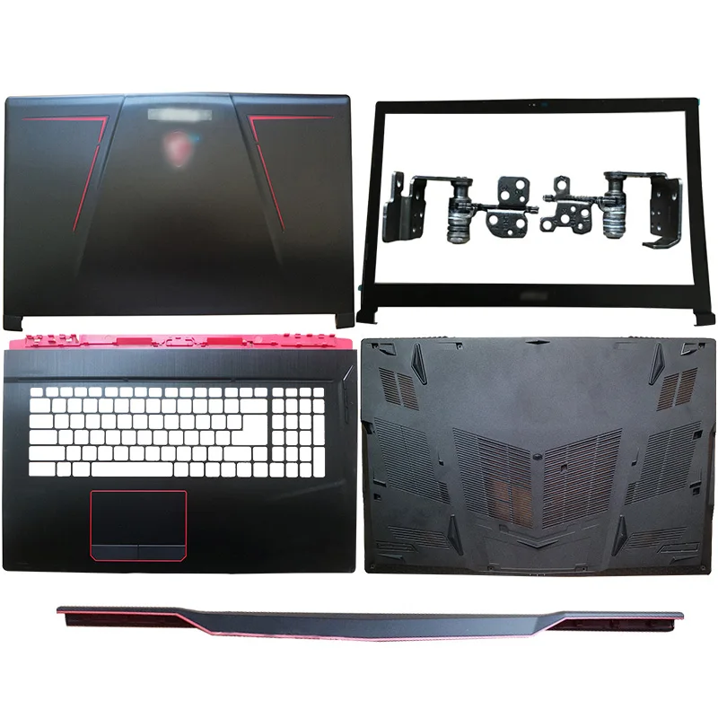 NEW Laptop LCD Back Cover/Front Bezel/Hinges/Hinges Cover/Palmrest/Bottom Case For MSI GE73 GE73VR 7RF-006CN 3077C1A213HG017