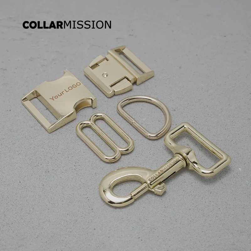 

50psc/lot Engraved(metal buckle+adjust buckle+D ring+metal dog clasp/set) 15mm,20mm,25mm,30mm DIY dog collar parts 8 colours