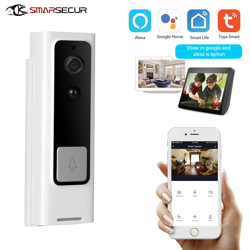 Tuya Smart Wifi Doorbell Camera Ring Door Bell App Motion Detector Night Vision Security Camera