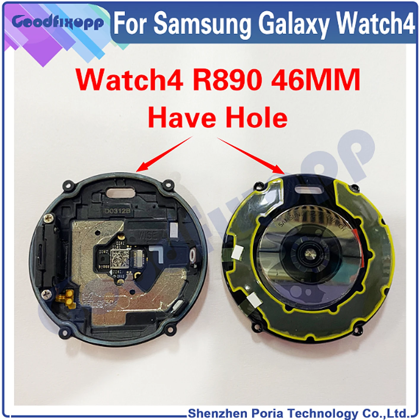 Imagem -02 - Atrator de Carregamento sem Fio para Samsung Ver Tampa Traseira da Bateria Caixa Traseira Lente de Vidro Freqüência Cardíaca 46 mm Sm-r890 Ver 4