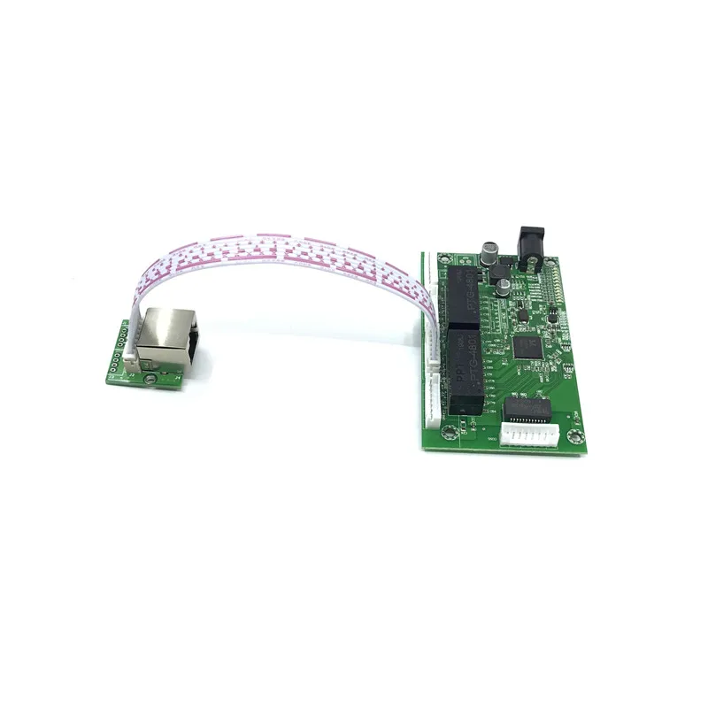 OEM PBC-conmutador Gigabit Ethernet de 8 puertos, con cabezal de 8 pines, 10/100/1000m, Hub de 8 vías, placa Pcb, agujero de tornillo OEM