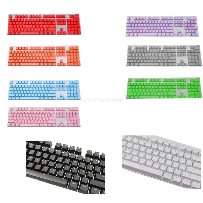 1Set Mechanical Keyboard Keycaps 104pcs/pack ABS Backlit OEM Profile Key Button Dropship