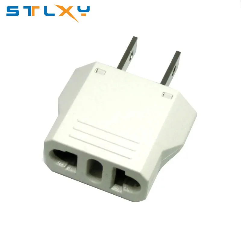 AC 0-250V New Arrival Universal European EURO EU to US USA Travel Plug Adapter Converter Power Plug Adaptor Outlet Converter