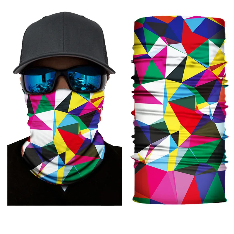 3D Cartoon Seamless Magic Neck Gaiter Face Shield Cycling Fishing Bike Ski Camping Banadana Halloween Headband Scarf Unisex Mask