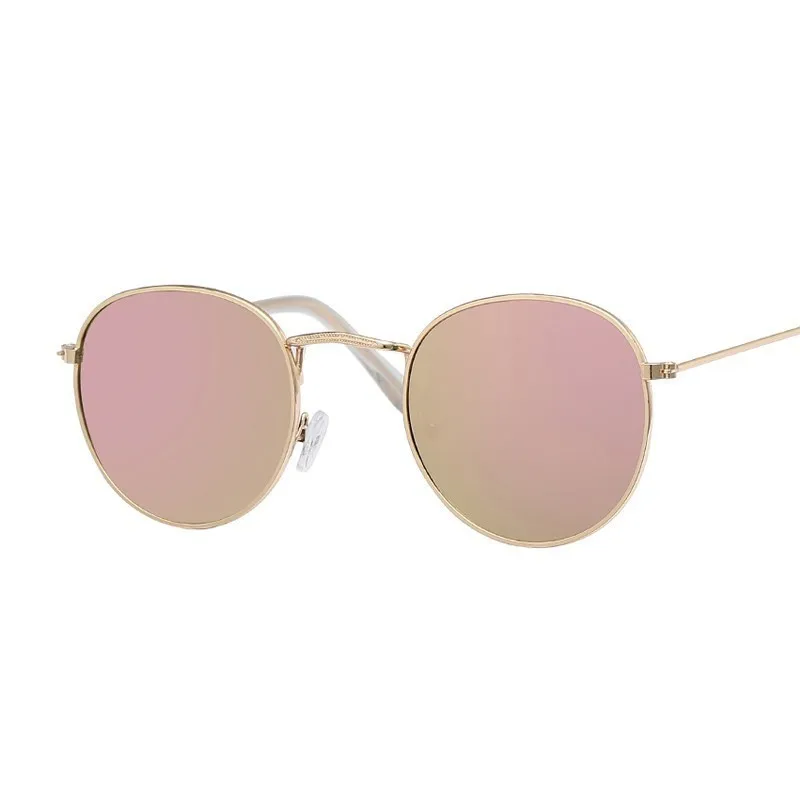 2020 Classic Small Frame Round Sunglasses Woman/Man Brand Designer Alloy Mirror Sun Glasses Female Male Vintage Modis Oculos