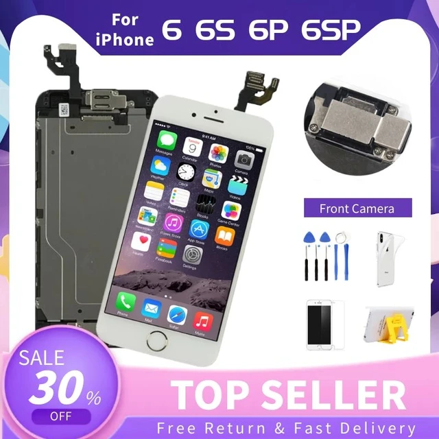 Ekran LCD do iPhone'a 6 6S Plus 6P 6SP Wyświetlacz Pełny zestaw zamienników Zespół dotykowy Digitizert + aparat + głośnik + przycisk Home