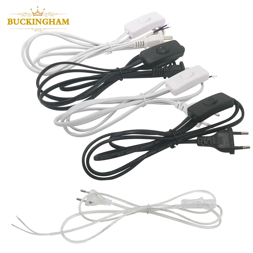 LED Switch Cable Line Modulator Lamp Line ON/OFF Controller For Table Lamp EU/US Plug AC110V/220V  Electricity Wire