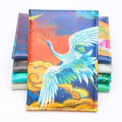 Passport Cover Fashion Crane Animal Kingfisher Fashion Leather Passport Case Card Case Unisex Travel Passport Case