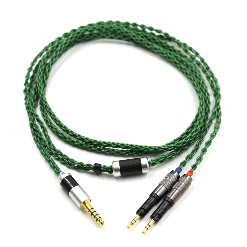 Haldane HIFI 4.4mm 2.5mm 3.5mm XLR 6.35mm Silver Plated Headphone Upgrade Replacement Cable for ATH-R70X R70X R70X5 Earphones