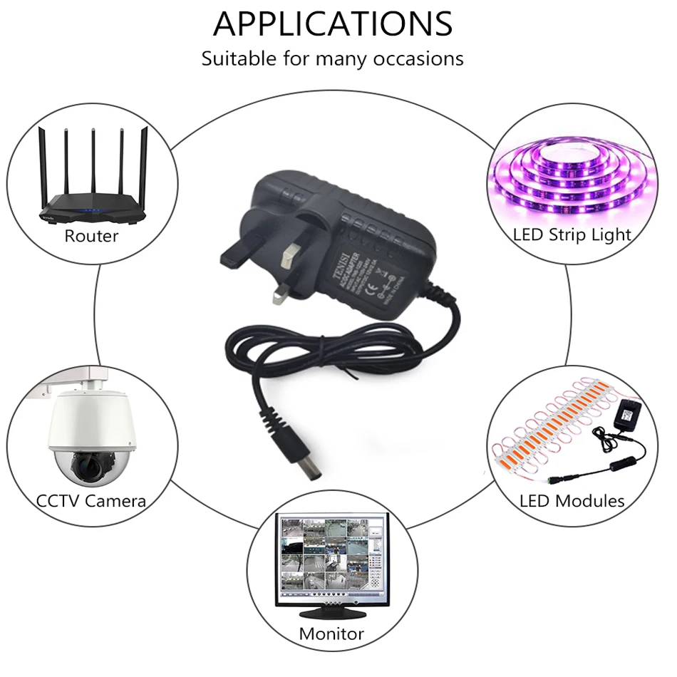 36W DC12V 3A Power Converter Adapter Supply EU US UK AU Plug AC 100-240V to 12V Lighting transformer Charger For LED Strip Light