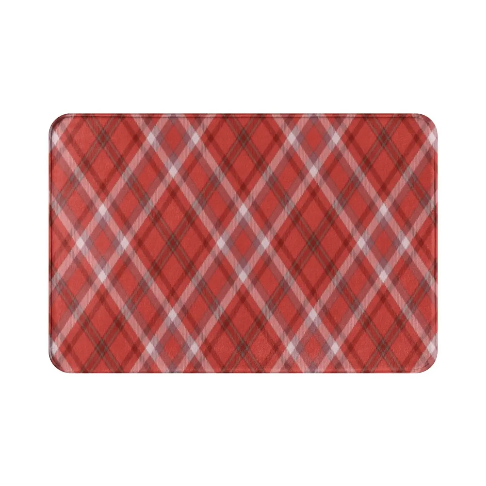 Tartan Carpet Mat Rug Cushion Soft Tartan Scottish Outlander Black Scotland Clan Red Sassenach Scot Scots Cartoon Gti