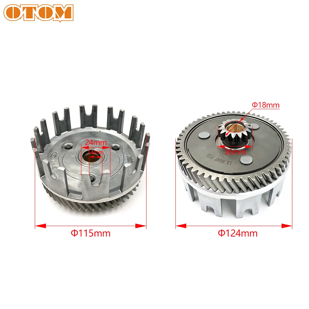 Motorcycle Accessories Clutch Assembly Center Sleeve Drum Outer Cover Transmission Disc Plate For YAMAHA DT230 LONCIN MT250 GR8