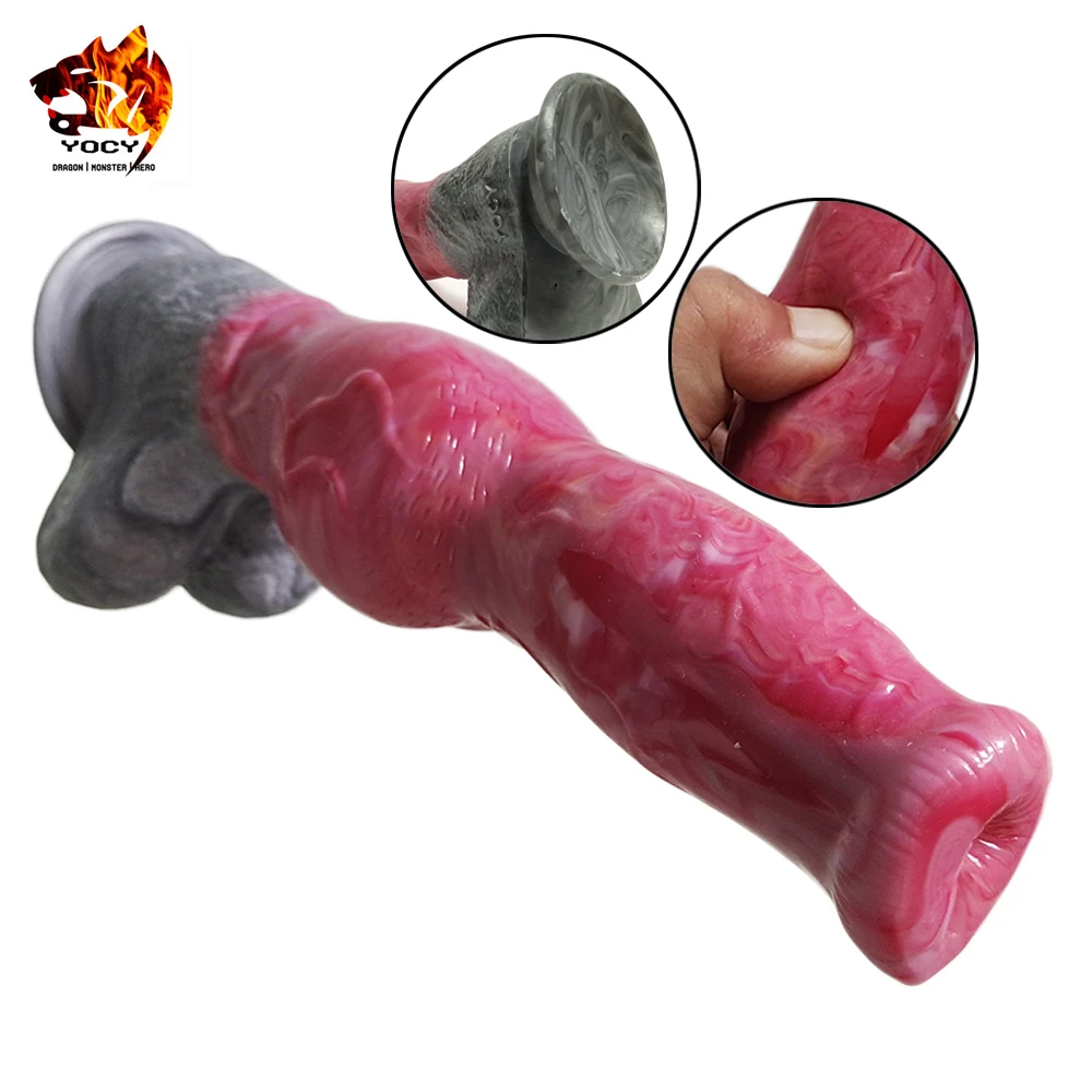 27.5*5.8CM Super Large Dildo Suction Cup Realistic Dog Dick Sex Toys For Woman Gory Raw Meat Color Animal Horse Dog Penis Dildos