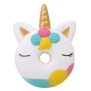 Jumbo Kawaii Unicorn Donut Squishy Kue Roti Squishies Krim Beraroma Mainan Squeeze Naik Lambat Anak-anak Hadiah Ulang Tahun Natal 13*9 CM 12 kue penjualan terbaik licin - №