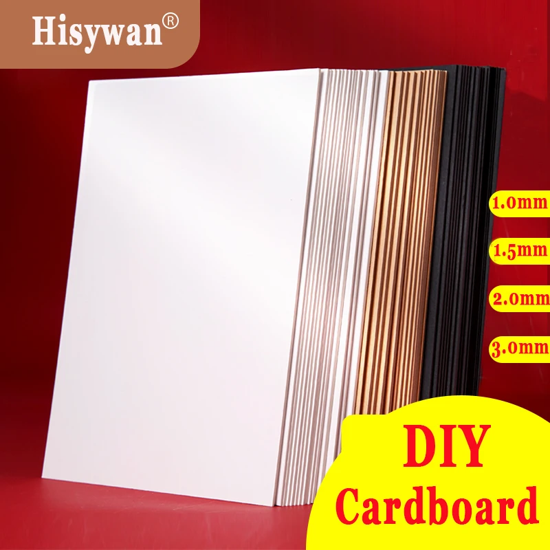 

A4 A3 White Cardboard Handmade Hard Card Board 1 2 3MM Thick Craft Paper DIY Model Cardstock Black Chipboard Thicked Kraft Paper