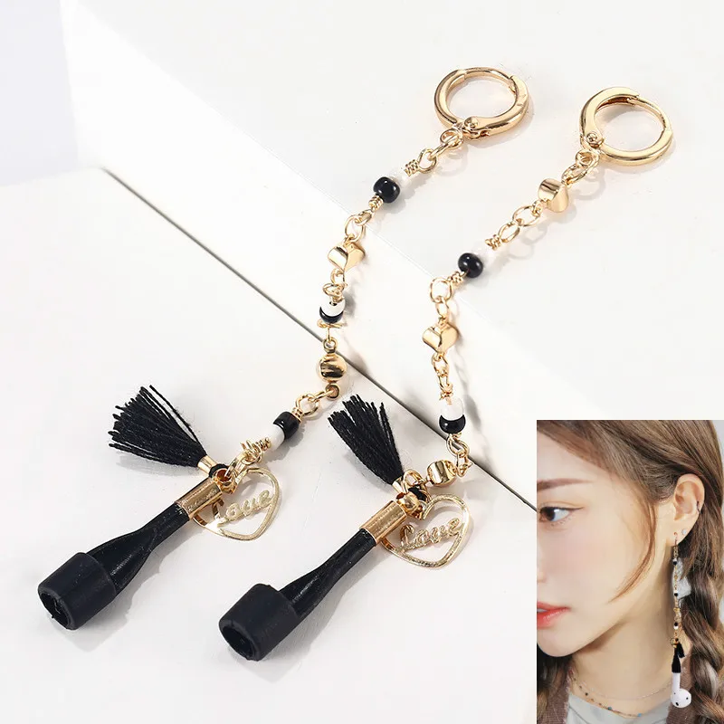 2020 New Fashion Stars Earrings Anti-Lost Earring Strap Wirreless Earphone Holder for Airpods Earbuds Accessories Connector