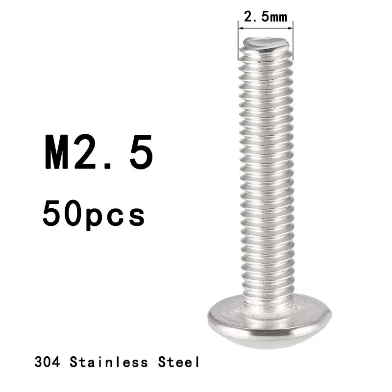 ZONSANTA ISO7380 M2 M2,5 M3 M4 M5 M6 304 A2 Runde 304 Edelstahl Schrauben Innensechskant-Halbrundkopf-Inbusschraube Mechanische Schraube