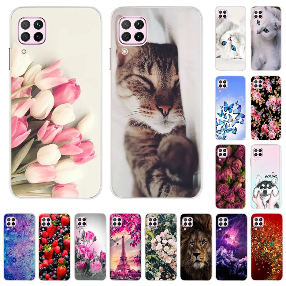 TPU Cute Painting Soft Silicone Phone Case For Huawei P40 Lite JNY-L21A Nova 6SE JNY-AL10 Nova 7i JNY-L22B Shockproof Cover 6.4