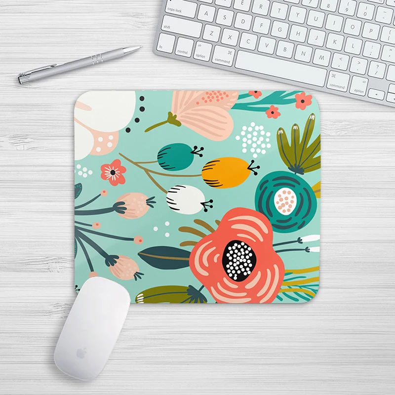 Pequeno Estilo Fresco de Floresta Tropical para Gaming Laptop, Tapete de Mesa do Computador, Mouse Pad, Desktops, Office Desk Set Acessórios