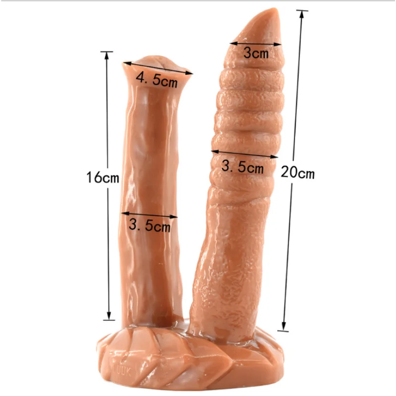 ROUGH BEAST Big Double Triple Dildos Female Masturbation Massager Dildo Anal Plug Toys with Sucker Cup for Women Sex Toy Product