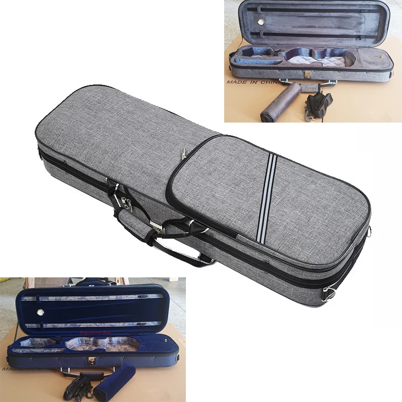 4/4 3/4 Violin case Super soft velvet inside Square Box Violin Square Case Violin Accessary