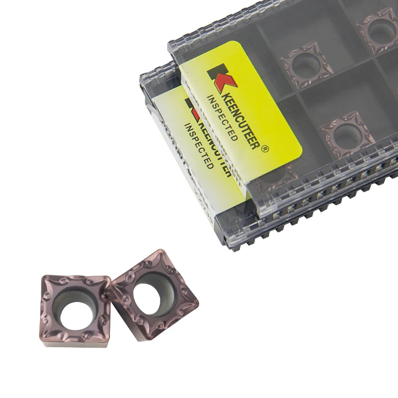 Imagem -04 - Lâmina de Controle de Precisão Cerâmica Quadrada Peças de Alumínio Scmt09t304 Scmt09t308-tm 10 Pcs Aço Inoxidável