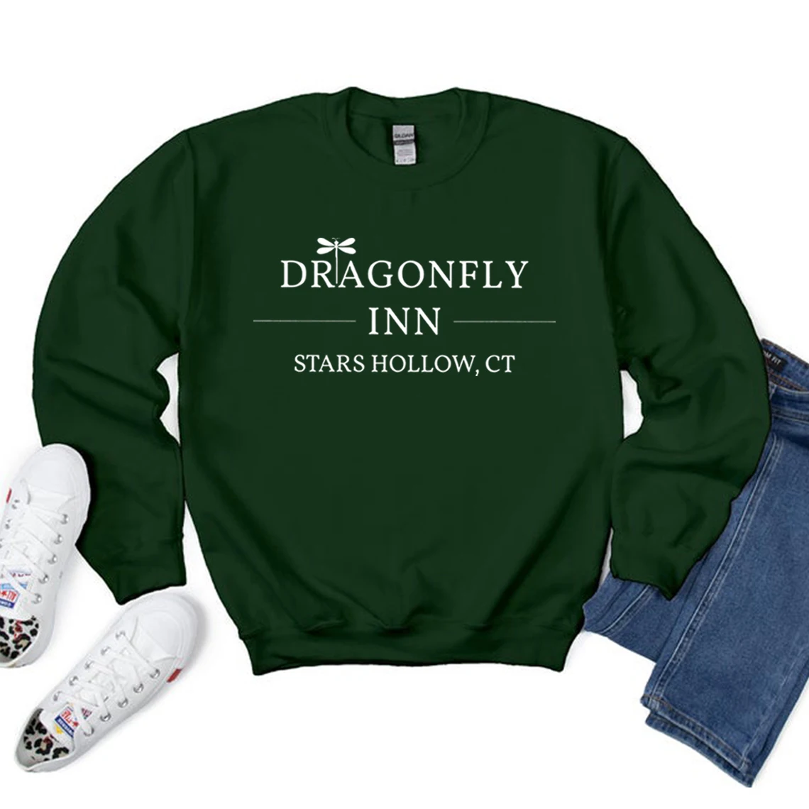 Gilmore Girls Dragonfly Inn Unisex Heavy Blend Sweatshirt TV Show Gilmore Girl Stars Hollow Crewneck Sweatshirts Harajuku Hoodie