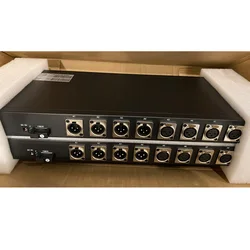 BIDI 4 Ports XLR Audio to Fiber Extender Converter, Balanced Audio over Fiber Optic 20Km,1 Transmitter and 1 Receiver