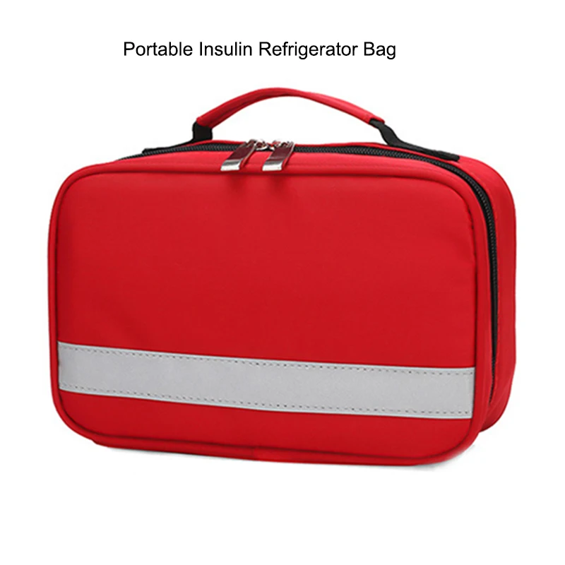 Sac de réfrigérateur à insuline Portable, petite boîte à médicaments, Kit de premiers soins médicaux en plein air, isolation thermique, sac de refroidissement