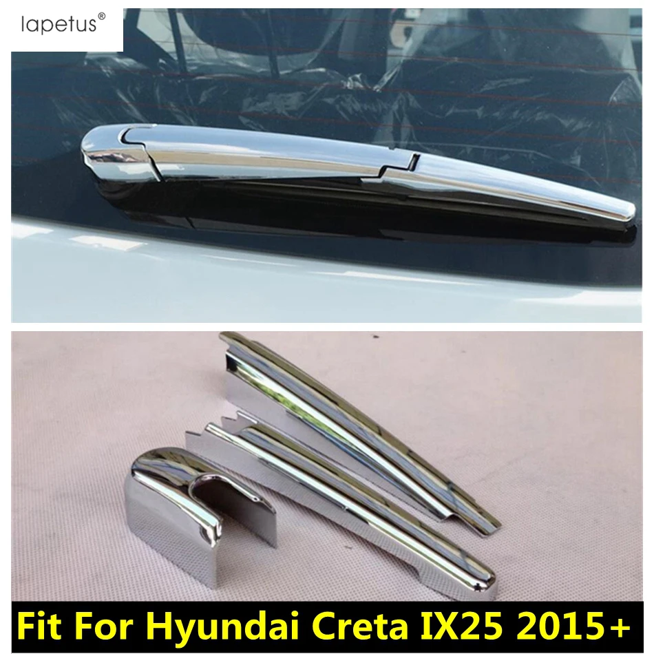 

ABS Chrome Accessories For Hyundai Creta IX25 2015 - 2019 Rear Windshield Window Wiper Decor Molding Cover Kit Trim Exterior