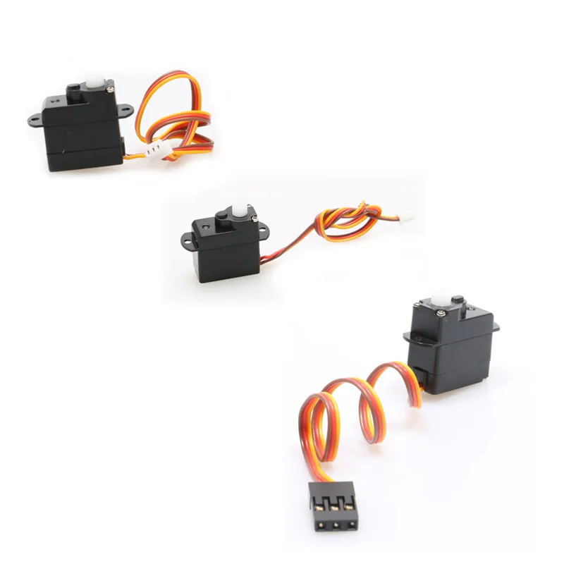 Mini Fixed Wing Digital Steering Gear, Nano Servo, DIY RC Aircraft Drone Peças, 90 graus JST, Dupont, 1.0mm, 1.25mm, 2g, 4pcs