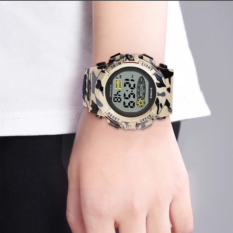 Kids Watch Child Wrist Watches Sports SYNOKE Brand Digital Electronics Clock For Children Boys Girls Students Wristwatches