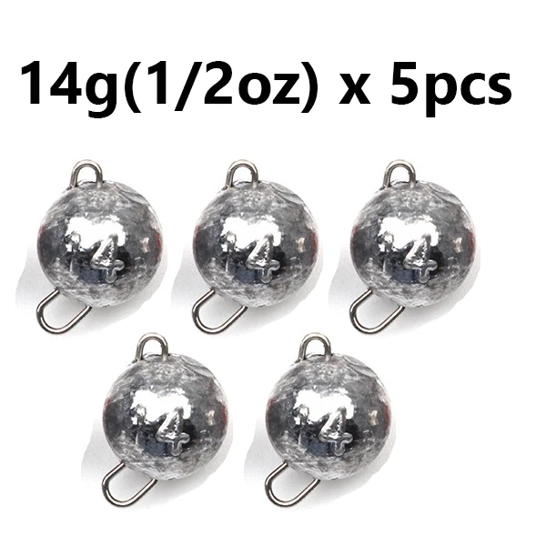 5 teile/los Angeln Gewicht Platinen 3g-28g Tiefe Wasser Kugel Gewicht mit Wirbel Runde Ball Platinen angelgerät Zubehör