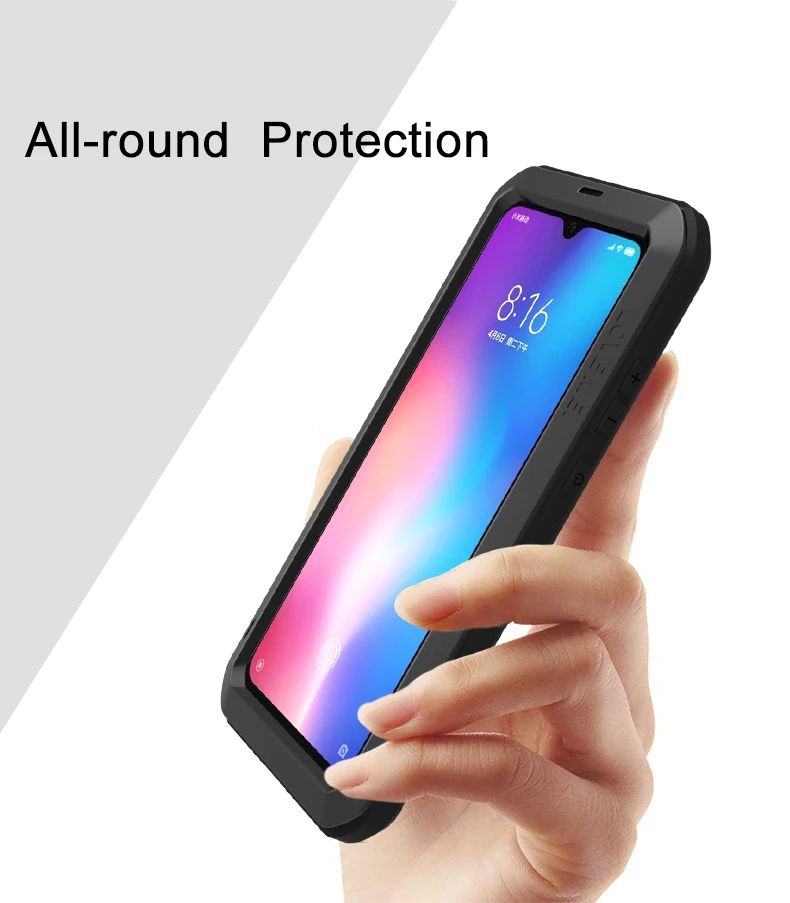 Original Love Mei Powerful 360 Armor Heavy Duty Metal Tank Protection Case for Xiaomi Mi 11 13 14 10 Pro 5G Full Cover Fundas